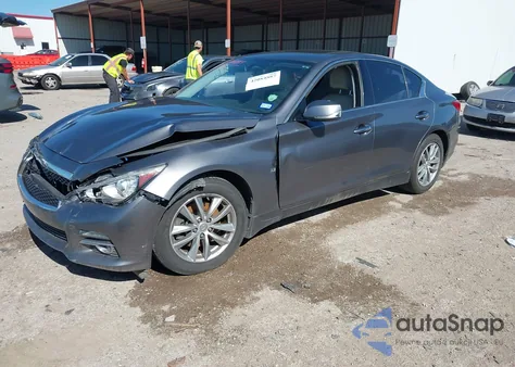 2015 Infiniti Q50 Premium from USA, damaged, VIN JN1BV7AR9FM408386